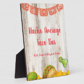 Rustic Build Your Own Taco Bar Sign | Farmhouse Fotoplatte (Seite)