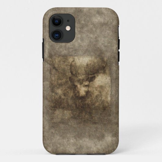 Rustic Bull Skull Art Mobile Fall Case-Mate iPhone Hülle (Rückseite)