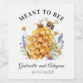 Rustic Bumble Bee Address Weinetikett (Einzelnes Label)