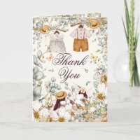 Rustic Bunnies Botanical Baby Dusche Vielen Dank