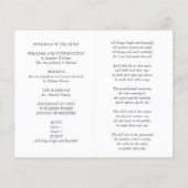 Rustic Burgundy Blue Floral Wedding (Rückseite)