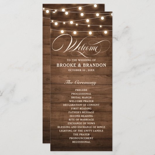 Rustic Burgundy Floral Mason Jar Wedding Programm (Vorne/Hinten)