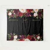 Rustic Burgundy Marsala Gold Background Foto Stand Wandteppich (Vorderseite (Horizontal))