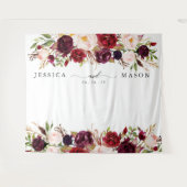 Rustic Burgundy Marsala Horz Backdrop Foto Stand Wandteppich (Vorderseite (Horizontal))