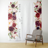 Rustic Burgundy Marsala Horz Backdrop Foto Stand Wandteppich (Beispiel)