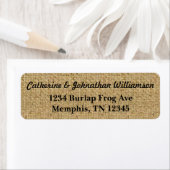 Rustic Burlap Address Labels (Insitu)