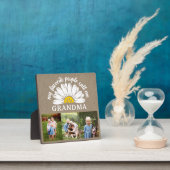 Rustic Burlap Daisy Foto Collage Oma Geschenk Fotoplatte (InSitu)