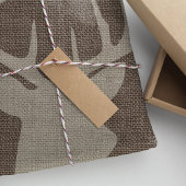 Rustic Burlap Deer Seidenpapier