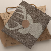 Rustic Burlap Deer Seidenpapier