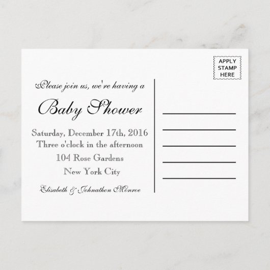 Rustic Burlap Mason Jar Baby Shower Einladung (Rückseite)