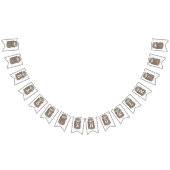 Rustic Burlap Mason Jar Baby Shower Wimpelkette (Alle)