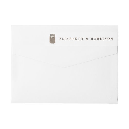 Rustic Burlap Mason Jar Wedding (Rückseite)