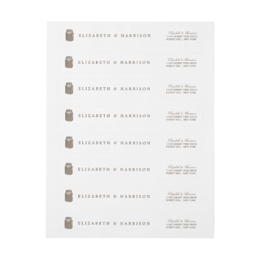 Rustic Burlap Mason Jar Wedding (Bogen)