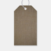 Rustic Burlap Mason Jar Wedding Geschenkanhänger (Rückseite)