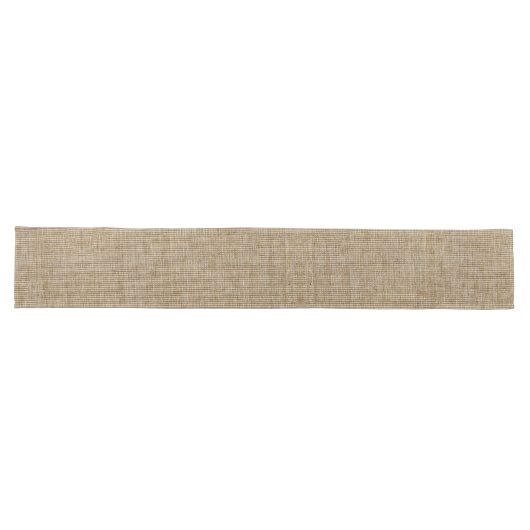 Rustic Burlap Nature Muster Long Table Runner Großer Tischläufer (Horizontal)
