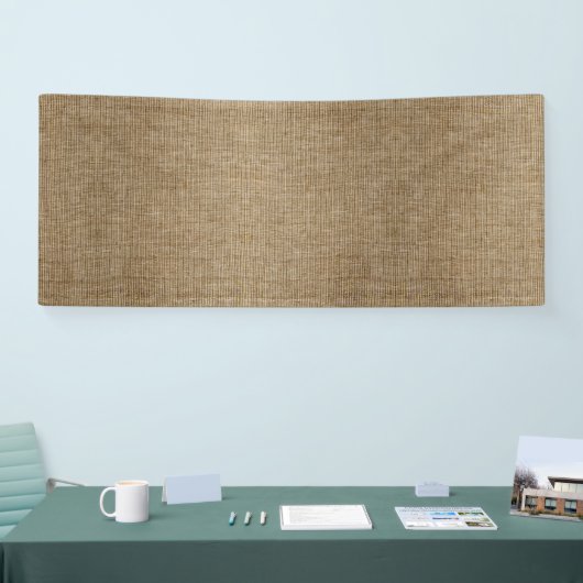 Rustic Burlap Nature Pattern Banner - Bauernhof (Messe)
