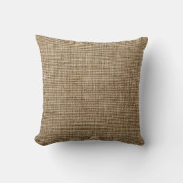 Rustic Burlap Nature Pattern Kissen Kissen - Earth