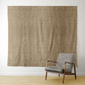 Rustic Burlap Nature Pattern Tapestry - Earthy Wandteppich (Beispiel (Horizontal))