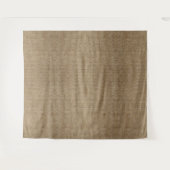 Rustic Burlap Nature Pattern Tapestry - Earthy Wandteppich (Vorderseite (Horizontal))