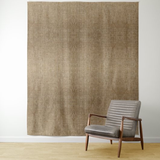 Rustic Burlap Nature Pattern Tapestry - Earthy Wandteppich (Beispiel)