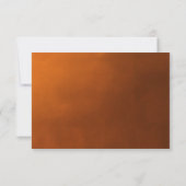 Rustic Burnt Orange Kindly Reply Boho Wedding RSVP Karte (Rückseite)