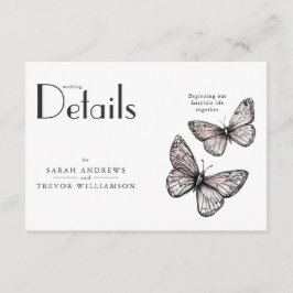 Rustic Butterflies Sketch Blush  Begleitkarte