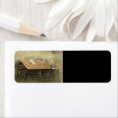 Rustic Cabin Vintage Weathered Postcard (Insitu)