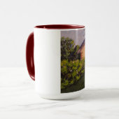 Rustic Cabin With Purples, Greens, Yellows Mug Tasse (Vorderseite Links)