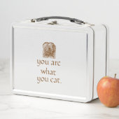 Rustic Calligraphy Bread Metal Lunchbox (Beispiel)