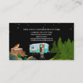 Rustic Campground RV Park Outdoor Layout Visitenkarte (Vorderseite)