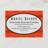 Rustic Candle Company liefert Visitenkarte (Vorderseite)