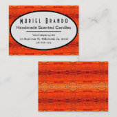 Rustic Candle Company liefert Visitenkarte (Vorne/Hinten)