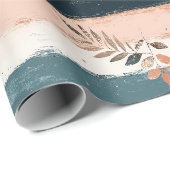 Rustic Celestial Stripe Moon Sun Earthy (2) Geschenkpapier (Rolleneckpunkt)