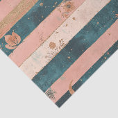 Rustic Celestial Stripe Moon Sun Earthy (6) Seidenpapier (Ausschnitt)