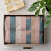 Rustic Celestial Stripe Moon Sun Earthy (6) Seidenpapier (Geschenk)