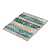 Rustic Celestial Stripe Moon Sun Earthy (9) Fliese (Seite)