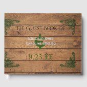 Rustic Celtic Claddagh Wedding Guest Book Gästebuch (Vorderseite)