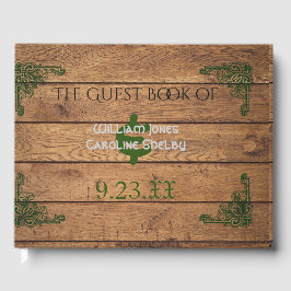 Rustic Celtic Claddagh Wedding Guest Book Gästebuch