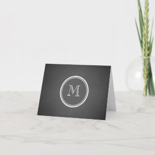 Rustic Chalkboard Background Monogram