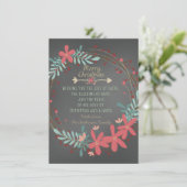 Rustic Chalkboard Christian Christmas Card Feiertagskarte (Stehend Vorderseite)