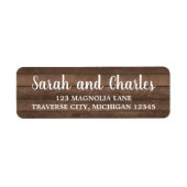 Rustic Charm Dark Wood Address (Vorne)