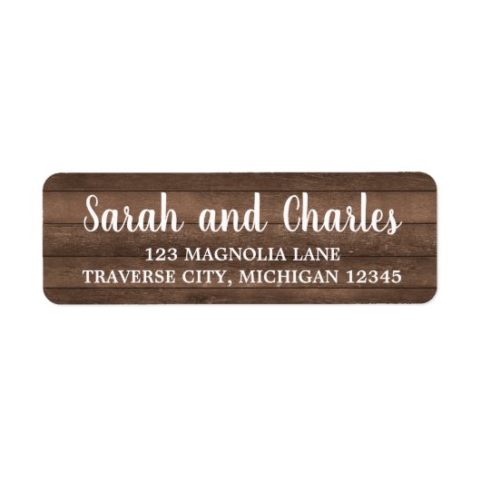 Rustic Charm Dark Wood Address (Vorne)