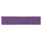 Rustic Checks, Purple and Black Kurzer Tischläufer (Horizontal)
