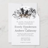 Rustic Cherry Blossom Love Bird Wedding Einladung (Vorderseite)