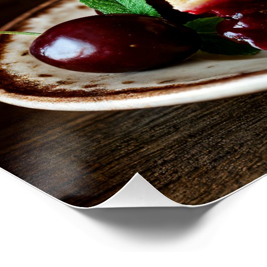Rustic Cherry Pie Poster (Ecke)