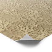 Rustic Chic Abstrakt Burgund Twin Poppies Blume Poster (Ecke)