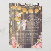 Rustic Chic Barnwood Floral Country Baby Dusche (Vorne/Hinten)