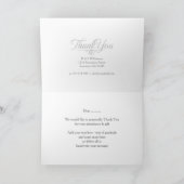 Rustic Chic Black Gold Dankeschön Karte (Innenseite)