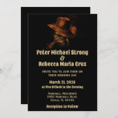 Rustic Chic Cowboy Boots Country Western Hochzeit Einladung (Vorne/Hinten)