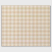 Rustic Chic Creme- und Tan-Büffel-Karo Geschenkpapier (Flach)